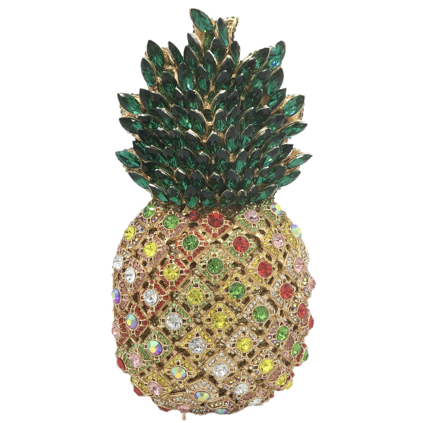 Pineapple Rhinestone Dinner Clutch