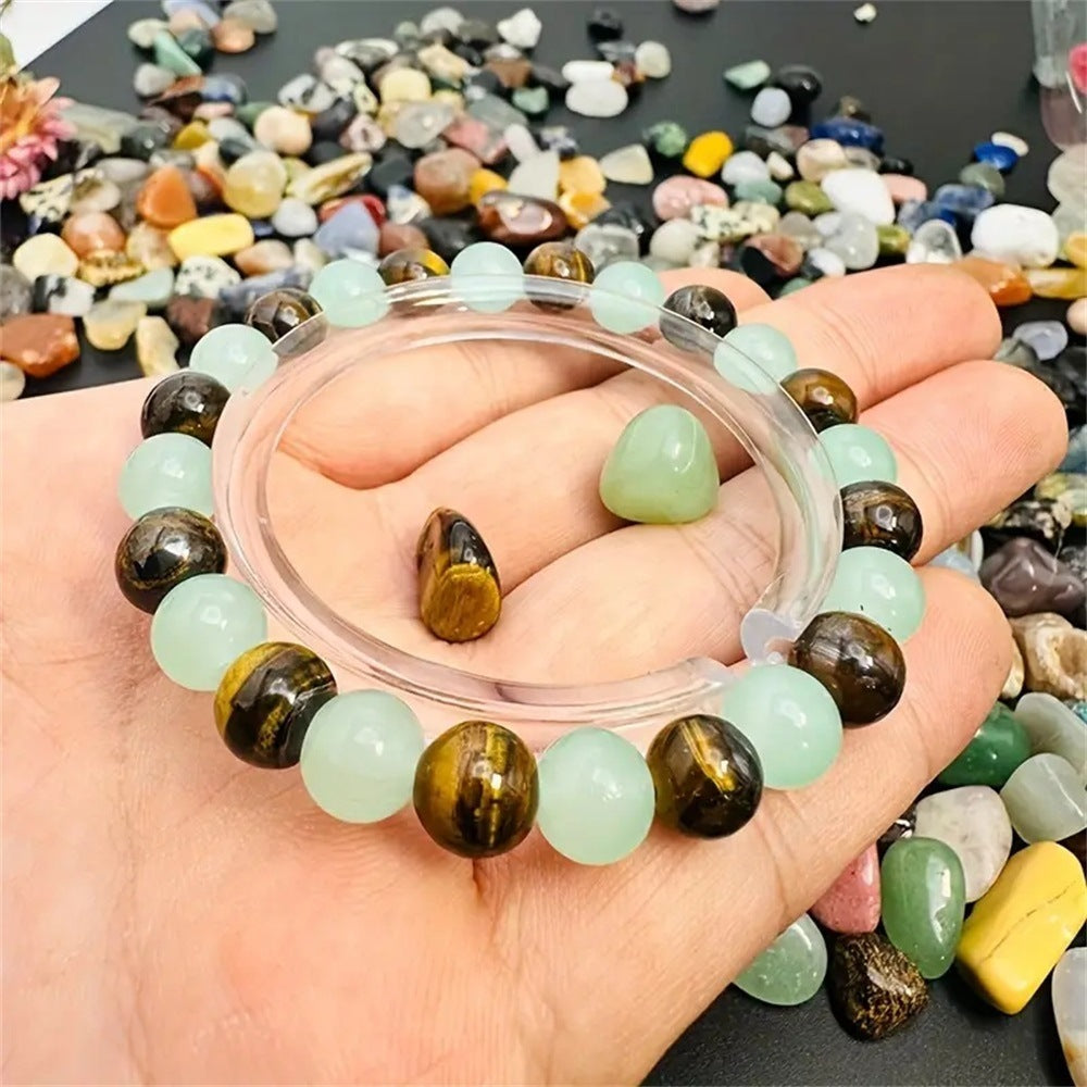 Tigereye Green Aventurine Natural Bracelet