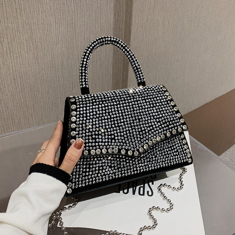 Studded Leather Cross-Body Bag