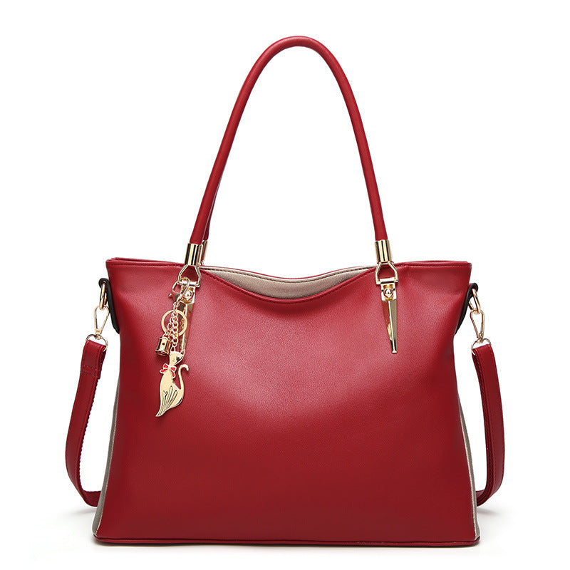 Luxe Soft Leather Tote Handbag