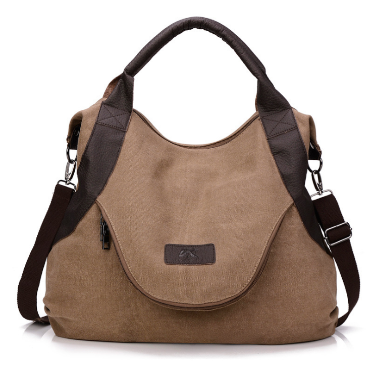 Slouchy 90's Retro Shoulder Crossbody Vintage Canvas Laptop Bag