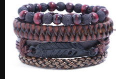 Leather Vintage Style Braided Bracelet