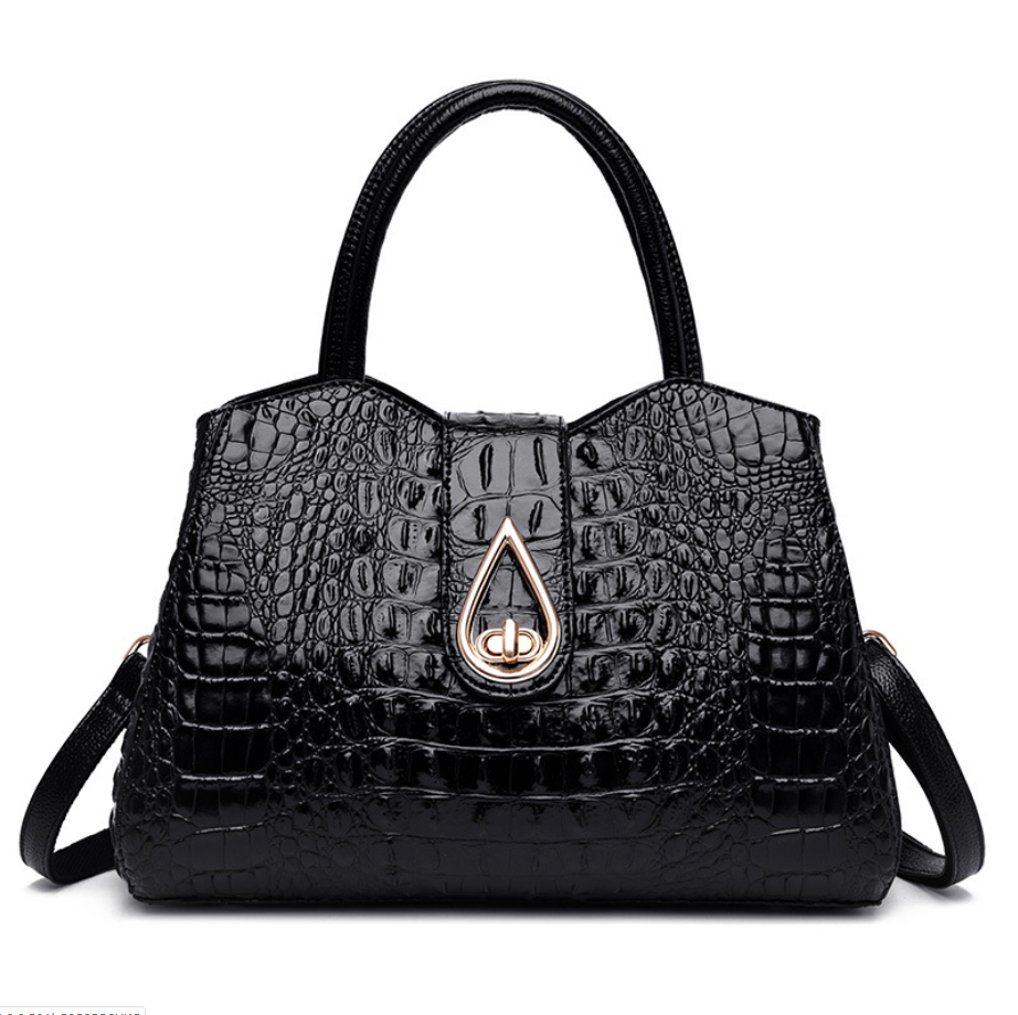 Alligator Style Leather Crossbody Bag