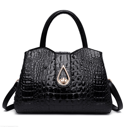 Alligator Style Leather Crossbody Bag