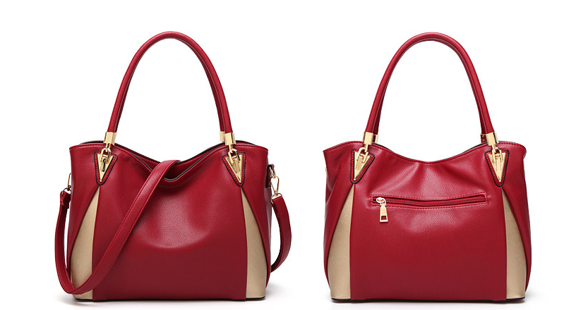 Two Toned Leather Handbag