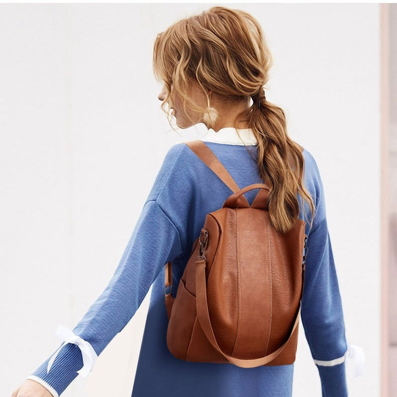 Petite Leather Backpack