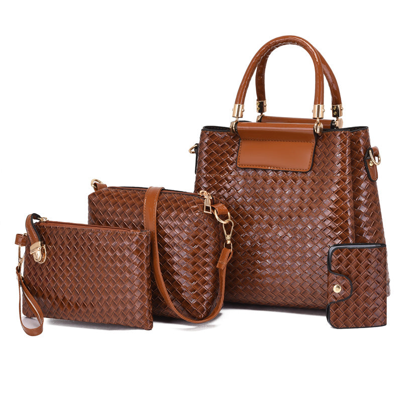 Leather Four-piece Tote Set