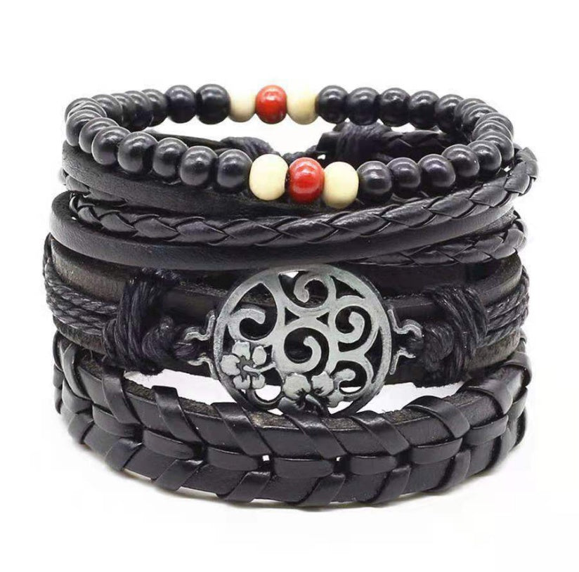 Leather Vintage Style Braided Bracelet