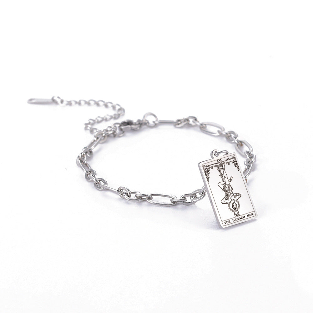 12 Tarot Card Series Link Chain Bracelet