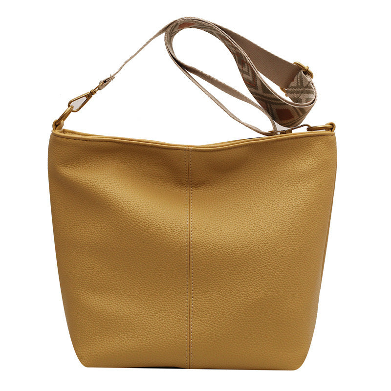 Simple Large-capacity Stitching One-shoulder Crossbody Bag