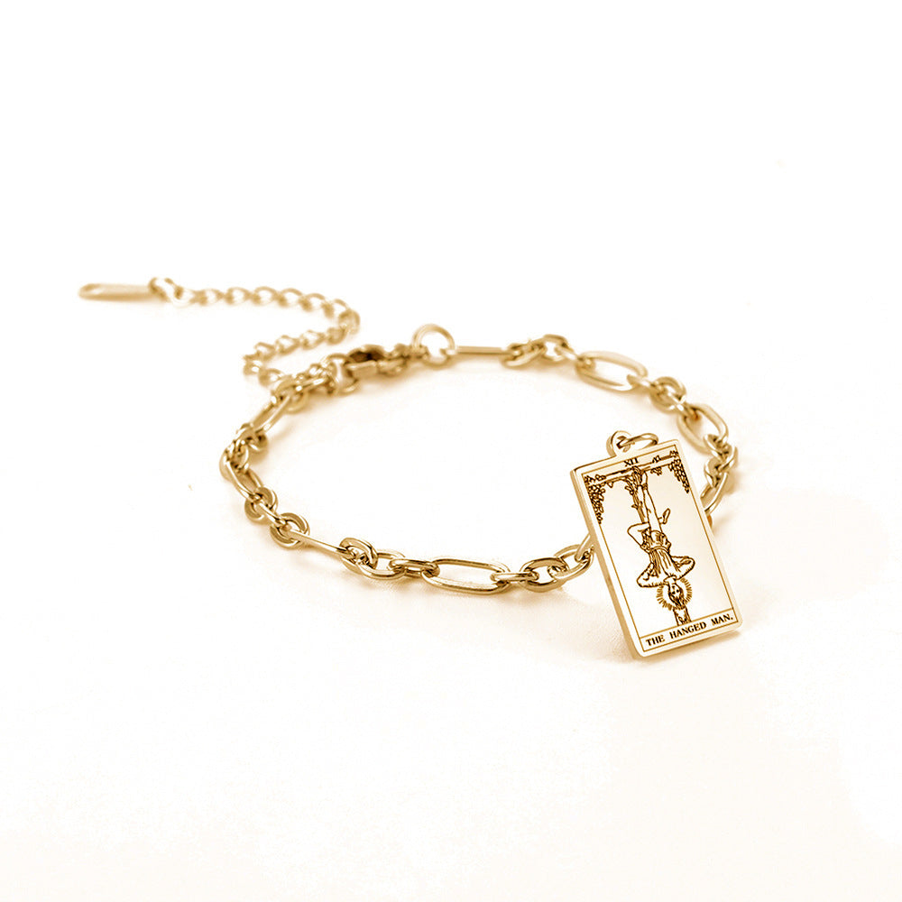 12 Tarot Card Series Link Chain Bracelet